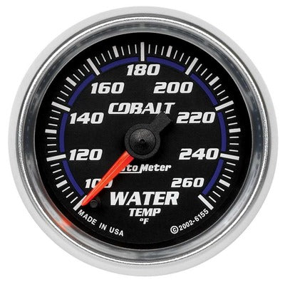 AutoMeter 2-1/16in Cobalt Water Temp Gauge 120-260 Degrees