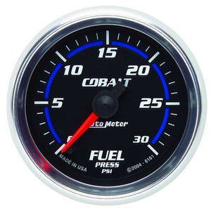 AutoMeter 2-1/16in Cobalt Fuel Pressure Gauge 30 psi