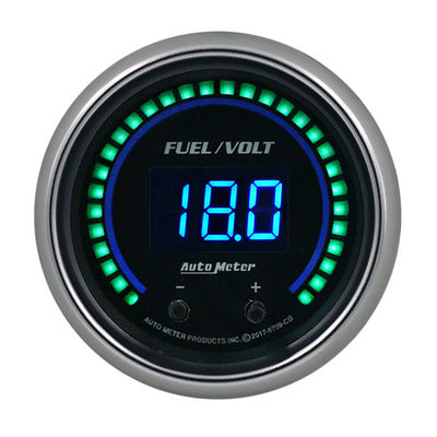 AutoMeter 2-1/16 Fuel/Volt Gauge Elite Digital CB Series