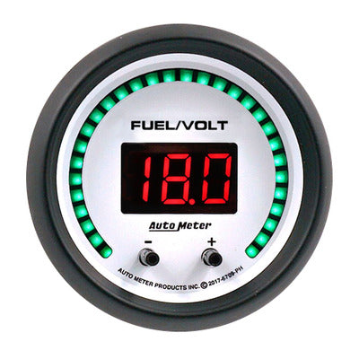 AutoMeter 2-1/16 Fuel/Volt Gauge Elite Digital PH Series