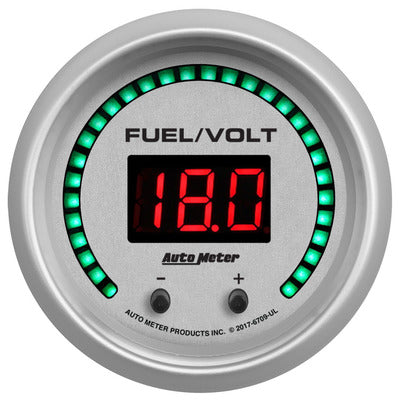 AutoMeter 2-1/16 Fuel/Volt Gauge Elite Digital UL Series