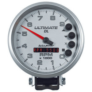 AutoMeter 5" Ultimate DL Tach 9000 RPM Silver