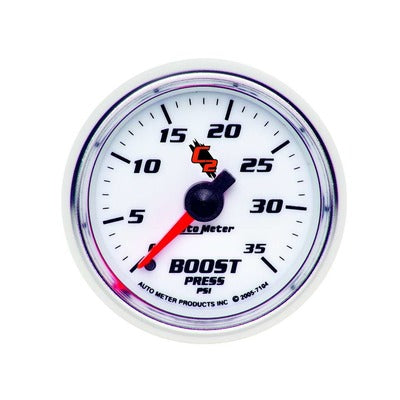 AutoMeter 2-1/16in C2/S Boost Gauge 0-35 psi