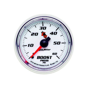 AutoMeter 2-1/16in C2/S Boost Gauge 0-60 psi