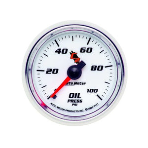 AutoMeter 2-1/16in C2/S Oil Pressure Gauge 0-100 psi