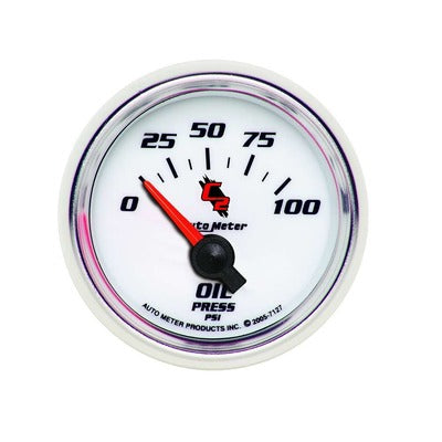 AutoMeter 2-1/16in C2/S Oil Pressure Gauge 0-100 psi