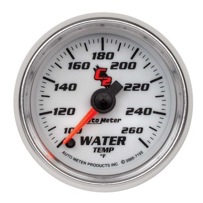 AutoMeter 2-1/16in C2/S Water Temp Gauge 100-260 Degrees