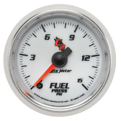 AutoMeter 2-1/16 C2/S Fuel Pressure Gauge 0-15 psi