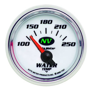 AutoMeter 2-1/16in NV/S Water Temp Gauge 100-250 Degrees