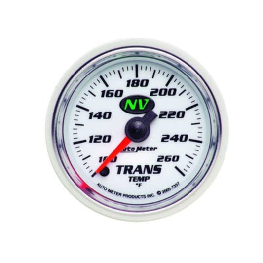 AutoMeter 2-1/16in NV/S Transmission Temp Gauge 100-260 Degrees
