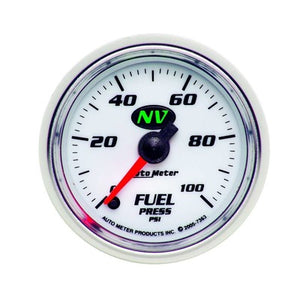 AutoMeter 2-1/16in NV/S Fuel Pressure Gauge 0-100 psi