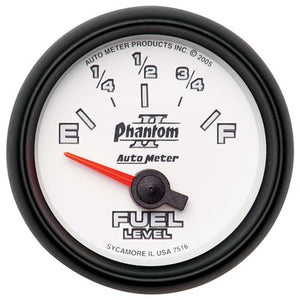 AutoMeter 2-1/16in P/S II Fuel Level Gauge 240-33 ohms