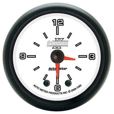 AutoMeter 2-1/16 Phantom II Hi-Def Clock