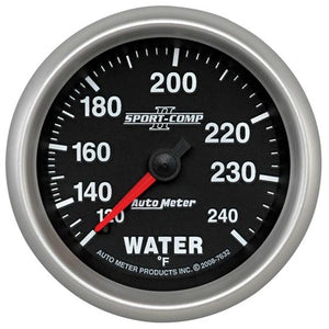 AutoMeter 2-5/8" Sport-Comp II Water Temp Gauge 120-240 Degrees