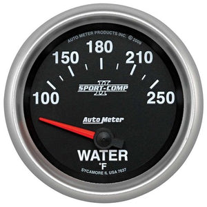 AutoMeter 2-5/8" Water Temp Gauge 100-250 F