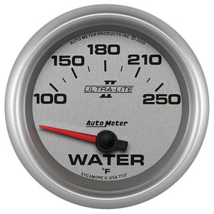 AutoMeter 2-5/8" Ultra-Lite II Water Temp Gauge 100-250 Degrees