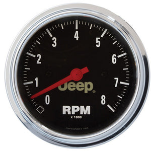 AutoMeter 3-3/8" 8000 RPM Tach - Jeep Series