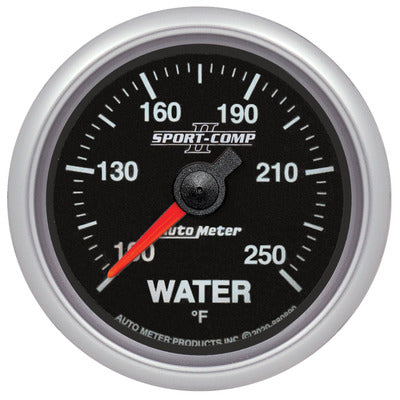 AutoMeter 2-1/16 SC-II Water Temp Gauge 100-250 FiTech CAN