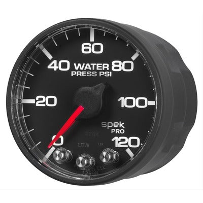 AutoMeter 2-1/16 Spek-Pro Water Pressure Gauge 120 psi