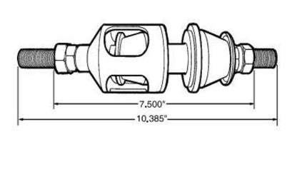 Allstar Performance Torque Absorber Dimensions