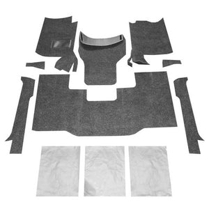 BedRug Jeep Floor Liner - 1976-95 CJ-7/YJ 8 Pc Floor Kit