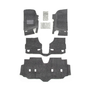 BedRug Jeep Floor Liner - 2007+ Jeep JK Unlimited 4 Door 4 Pc Floor Kit