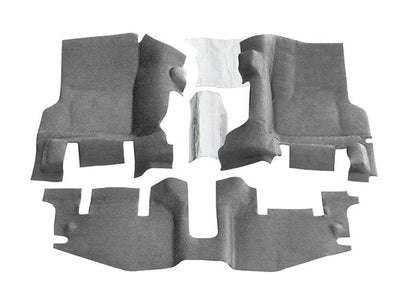 BedRug BedTred Front 3 Pc Floor Kit BTTJ97F - 1997-06 Jeep TJ/LJ