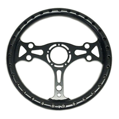 Chassis Engineering 13in Black Aluminum Dished Steering Wheel