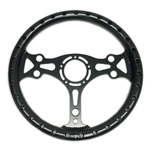 Chassis Engineering 13in Black Aluminum Dished Steering Wheel