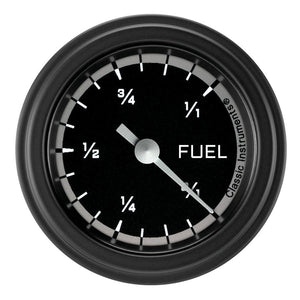 Classic Instruments Autocross Grey Fuel Gauge 2-1/8 Full Sweep AX109GBLF