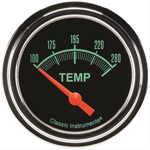 Classic Instruments G/Stock Temperature Gauge 2-5/8 Short Sweep GS226SLF-02