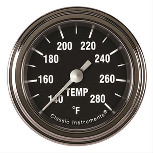 Classic Instruments Hot Rod Temperature Gauge 2-1/8 Full Sweep HR126SLF-02