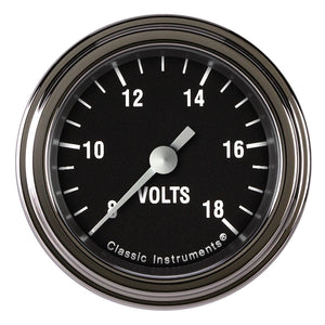 Classic Instruments Hot Rod Volt Gauge 2-1/8 Full Sweep HR130SLF