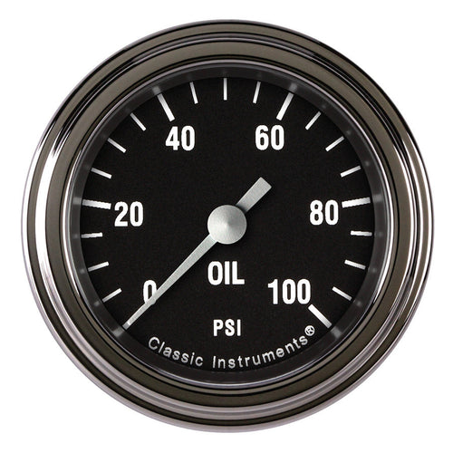 Classic Instruments Hot Rod Oil Pressure 2-1/8 Full Sweep HR181SLF