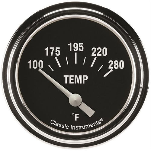 Classic Instruments Hot Rod Temperature Gauge 2-5/8 Short Sweep HR226SLF-08