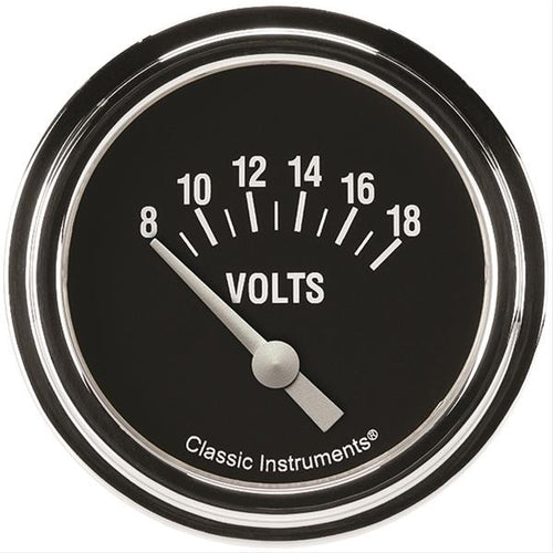 Classic Instruments Hot Rod Volt Gauge 2-5/8 Short Sweep HR230SLF