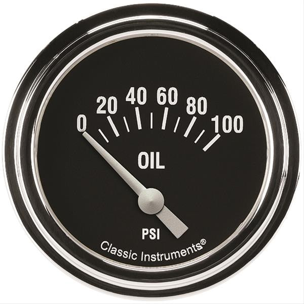 Classic Instruments Hot Rod Oil Pressure 2-5/8 Short Sweep HR281SLF