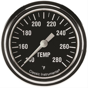 Classic Instruments Hot Rod Temperature Gauge 2-5/8 Full Sweep HR326SLF-12