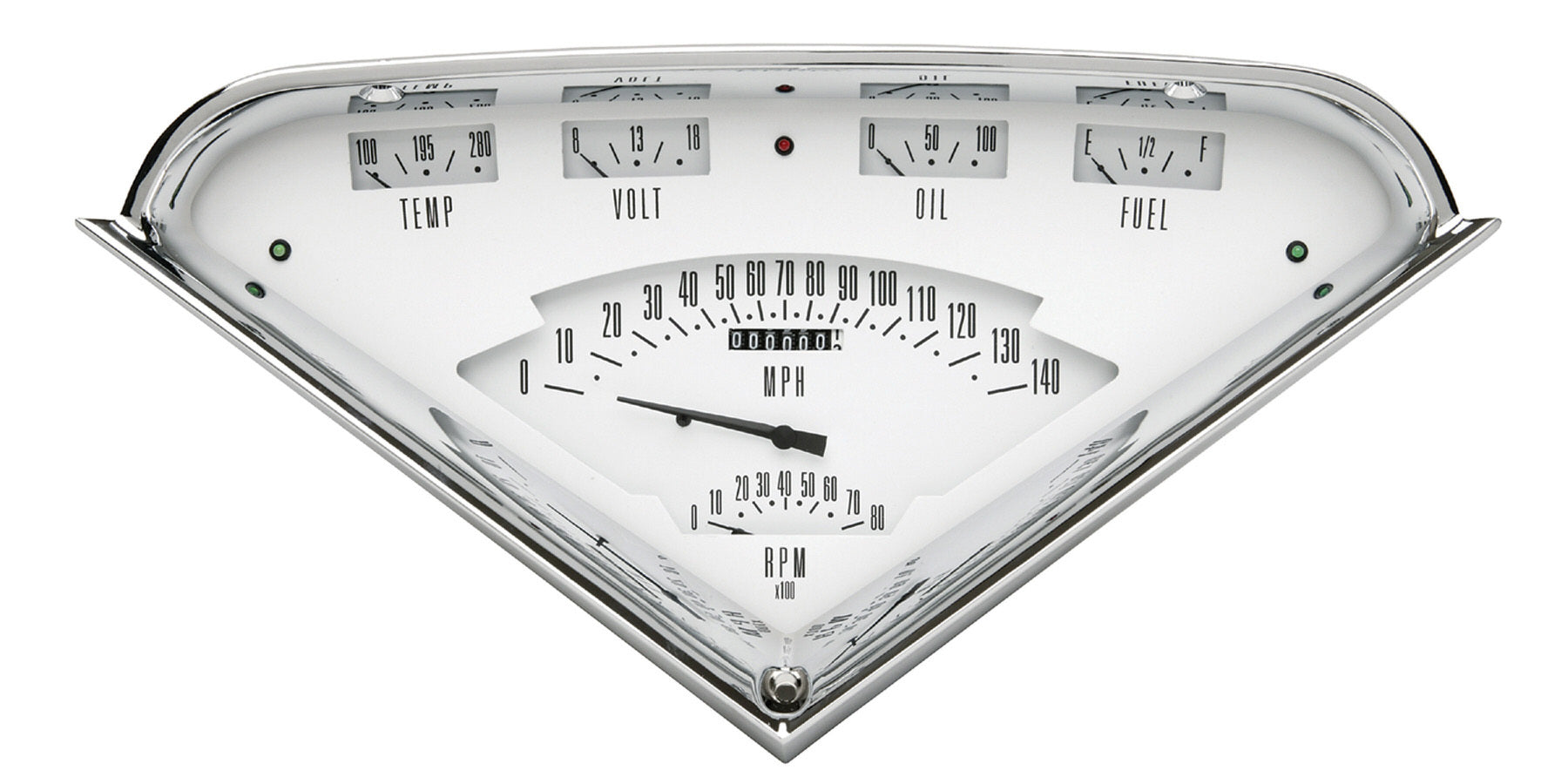 Classic Instruments Tach Force 6 Gauge Set White TF01W