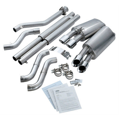 Corsa 2.5" Cat-Back Twin 3.5" Tips 14118 Sport Sound Level for 1996 Corvette C4 LT1, LT4