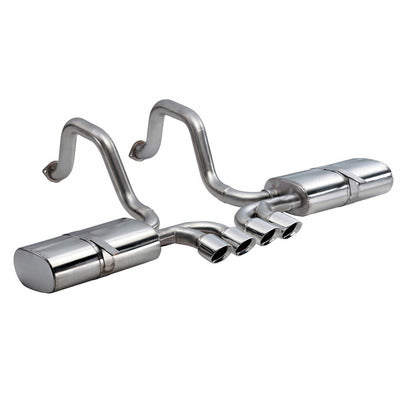 Corsa 2.5" Axle-Back Tigershark 3.5" Tips 14139 Sport Sound Level for 1997-04 Corvette C5