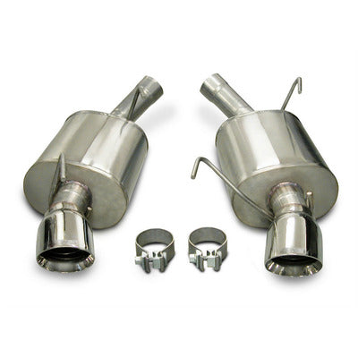 Corsa 2.5" Axle-Back Single 4.0" Tips 14311 Sport Sound Level for 2005-2010 Mustang GT, GT500