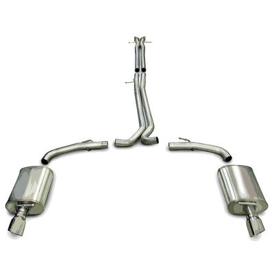 Corsa Sport Sound Level 14315 2.5" Cat-Back Single 4.0" Tips for 2010-19 Taurus SHO