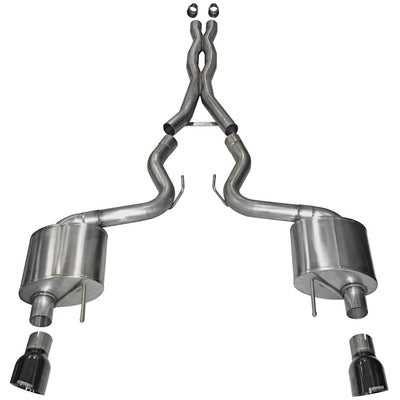 Corsa 3.0" Cat-Back Xtreme Dual Exhaust 14328BLK 4.5" Black Tips for 2015-17 Mustang GT Fastback 5.0L V8
