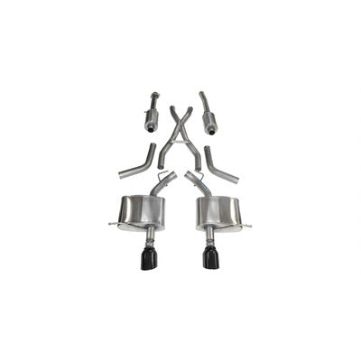 Corsa 2.5" Cat-Back Sport Dual Rear Exhaust 14459BLK 4.5" Black Tips for 2011+ Durango 5.7L V8