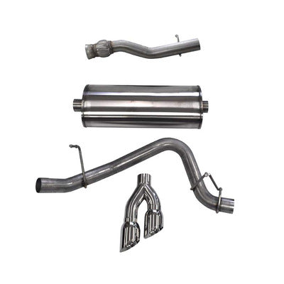 Corsa 3.0" Cat-Back Twin 4.0" Tips 14749 Sport Sound Level for 2015-20 Suburban, Yukon XL Denali, Escalade ESV 6.2L
