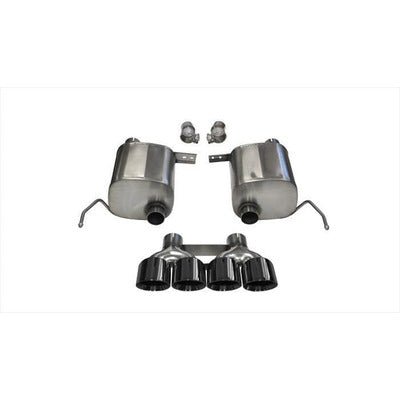 Corsa 2.75" Valve-Back Xtreme Exhaust Dual Rear Exit Quad 14762BLK 4.5" Black Tips 2014+ Corvette C7 Plus Grand Sport 6.2L V8