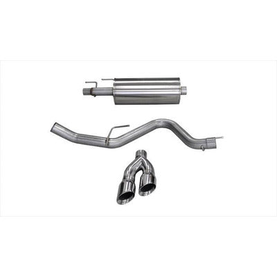 Corsa 3.0" Cat-Back Sport Single Side Exit Exhaust 14836 4.0" Polished Tips for 2015+ F150 EcoBoost Corsa 3.5L V6 145/156.8/163.7" WB
