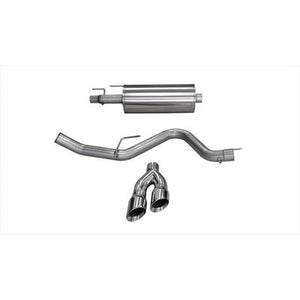 Corsa 3.0" Cat-Back Sport Single Side Exit Exhaust 14836 4.0" Polished Tips for 2015+ F150 EcoBoost Corsa 3.5L V6 145/156.8/163.7" WB