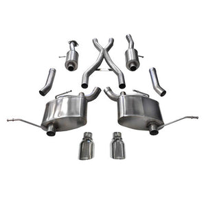 Corsa 2.5" Cat-Back Sport Dual Rear Exit Exhaust 14991 4.5" Polished Tips for 2011+ Grand Cherokee 5.7L V8